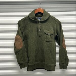 Polo Ralph Lauren Boys Kids Shawl Collar Medium (12 To 14) Heritage Sweater